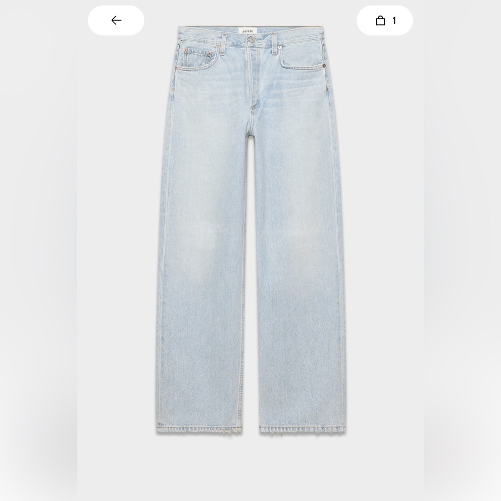 Agolde low slung baggy jeans